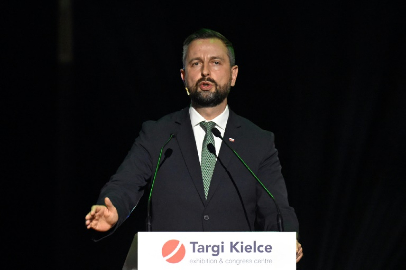 Le ministre de la Défense polonais Wladyslaw Kosiniak-Kamysz lors du Salon international de l'industrie de défense, le 3 septembre 2024 à Kielce, en Pologne © Sergei GAPON