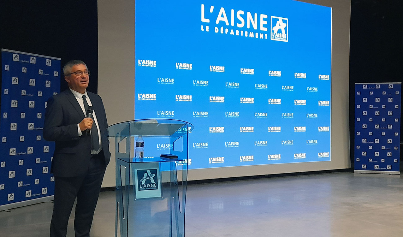 Nicolas Fricoteaux, président du département de l'Aisne. © CD de l'Aisne