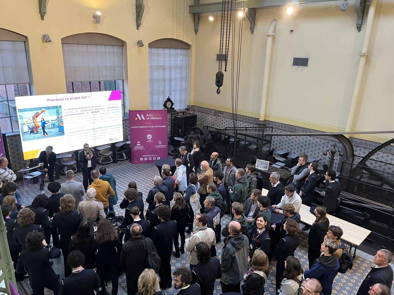 Le 10 octobre, Arts et Métiers a organisé une soirée de présentation des Evolutive Learning Factories. © ENSAM