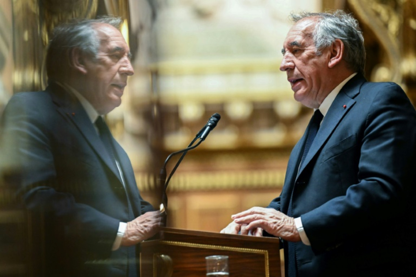 François Bayrou à l'Assemblée nationale, le 16 janvier 2025 © Thibaud MORITZ