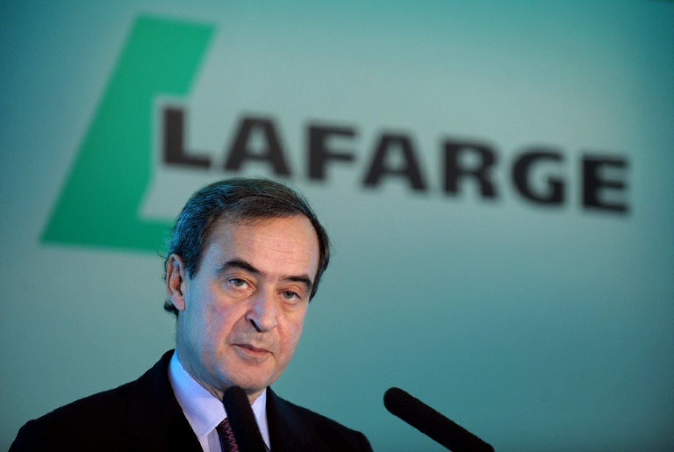 L'ex-PDG de Lafarge, Bruno Lafont, le 17 février 2012 à Paris © ERIC PIERMONT