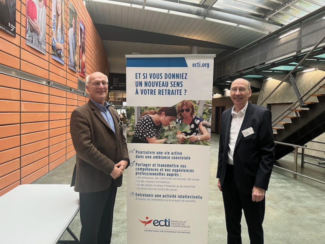 Louis Laurent-Mazerolle, président d'ECTI, et Daniel Charrier, délégué territorial ECTI Nord-Artois, ont pour objectif de mettre encore plus en avant l'association lors de cette année de fête.