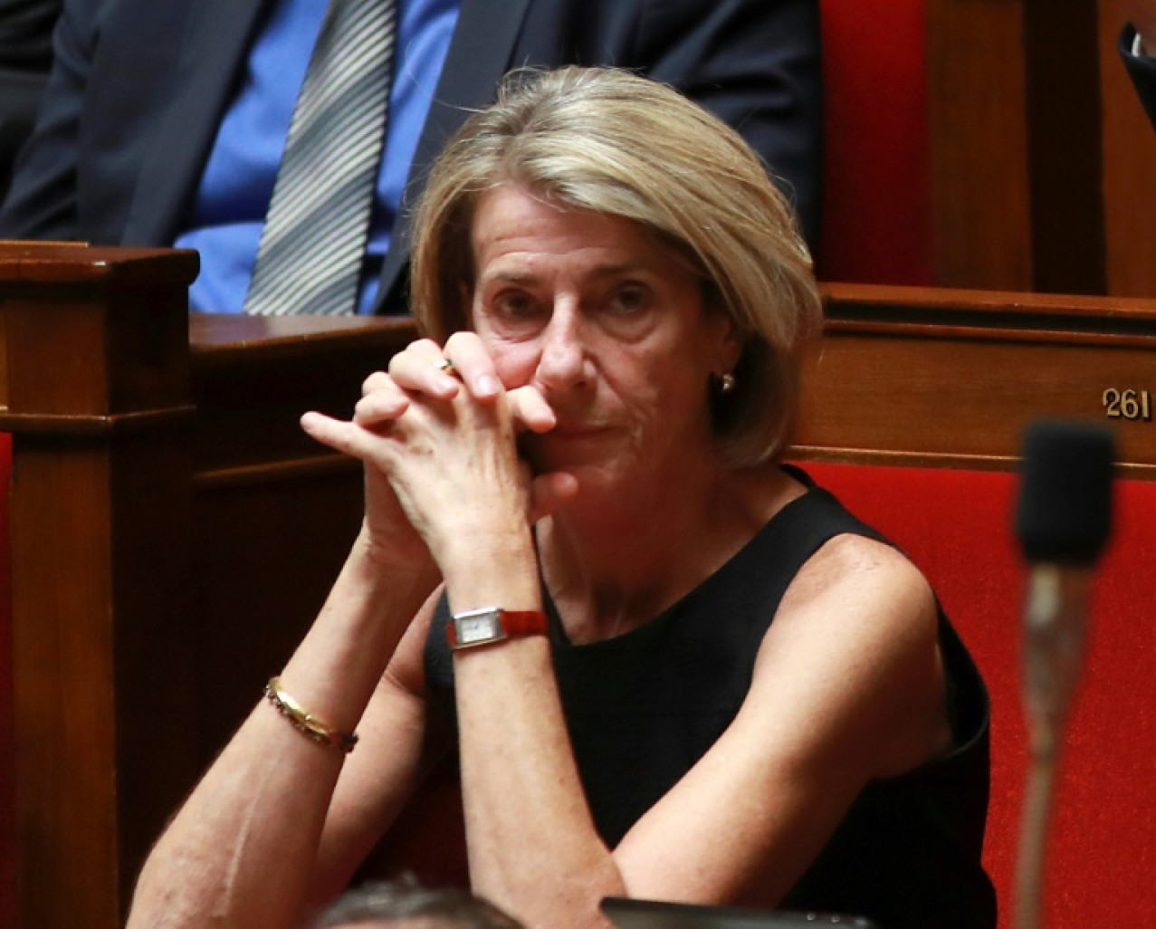 Laurence Vichnievsky, alors députée, lors d'une séance de questions au gouvernement à l'Assemblée nationale, le 2 août 2017 à Paris © JACQUES DEMARTHON