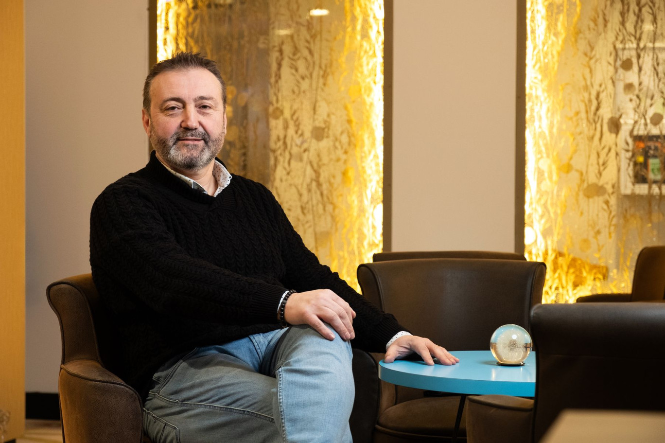 Charles Dambrine, le PDG de Positive Place à Poulainville, sur la zone économique nord d'Amiens. © Cyrille Struy / Picardie La Gazette