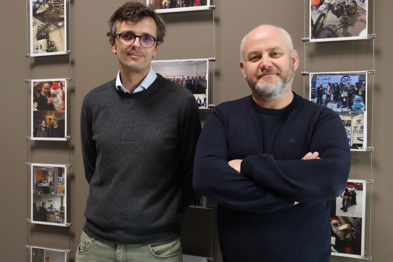 Thibaut Lemaire, responsable d’exploitation chez SMB et Bertrand Delvallée, responsable opérationnel chez Crépin Manutention. © Aletheia Press / E.Chombart