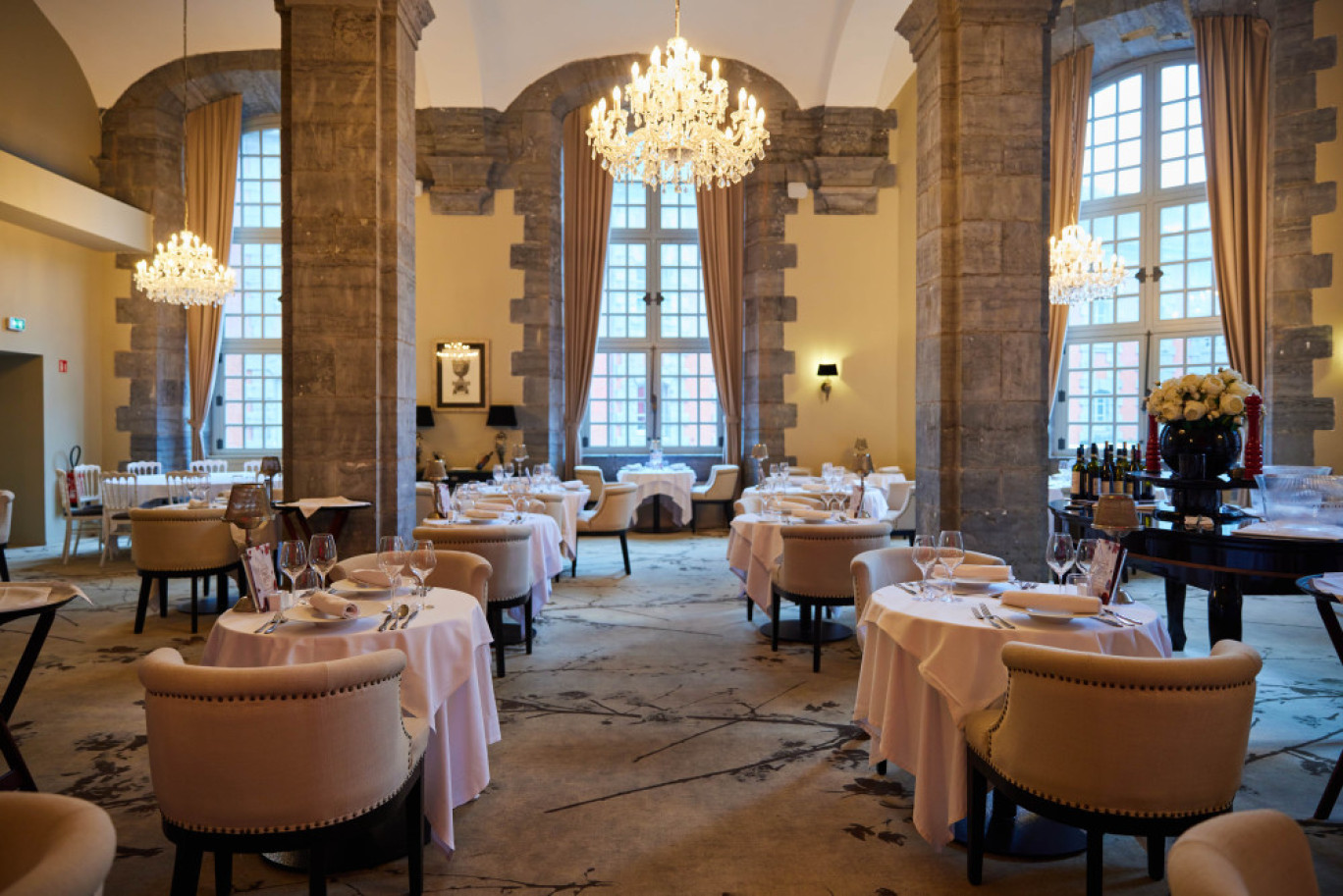 Le restaurant gastronomique italien La Storia, au Royal Hainaut. © Lena Heleta