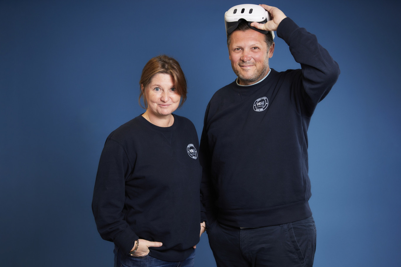 Marc Sellier et Christèle Simeoni, les deux fondateurs de VRAI Learning. ©Léna Heleta