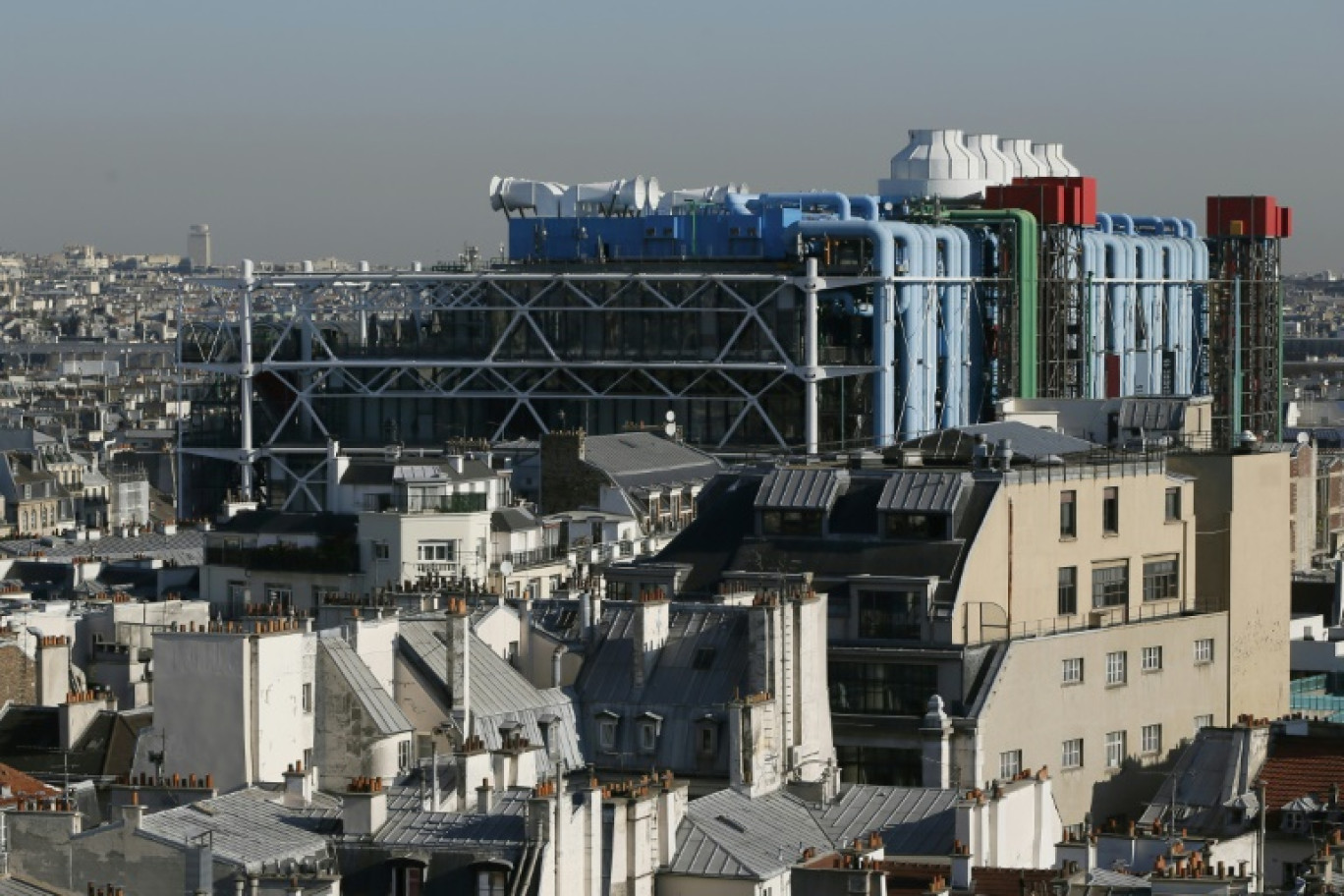 Le musée d'art moderne du Centre Pompidou à Paris va fermer ses portes lundi pour cinq ans de travaux de rénovation © PATRICK KOVARIK