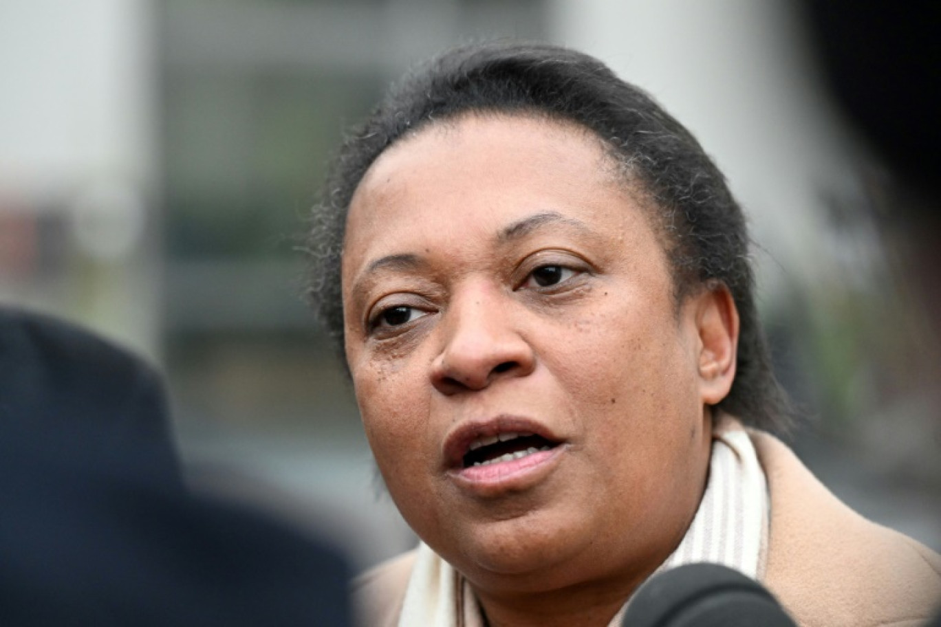 Hélène Geoffroy à Ivry-sur-Seine le 23 janvier 2023 © Emmanuel DUNAND