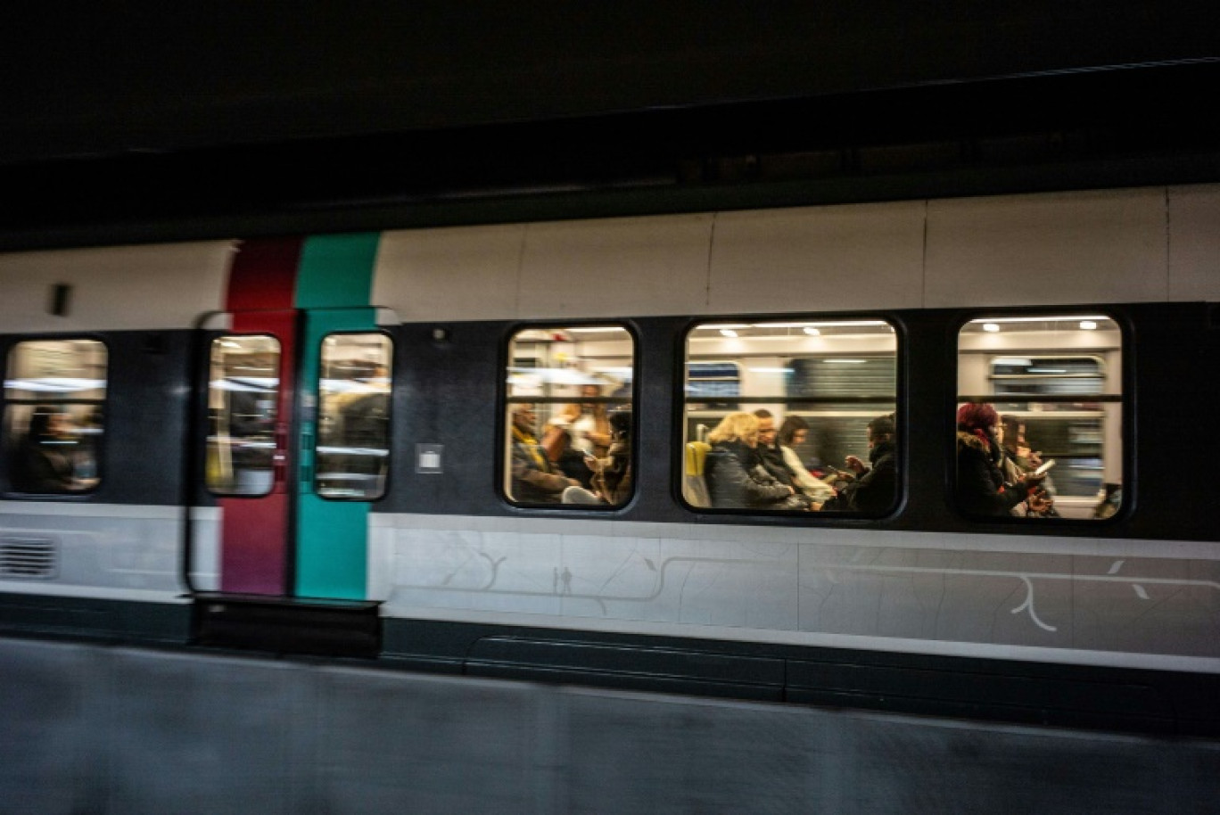 Un RER, le 10 janvier 2020 © Martin BUREAU