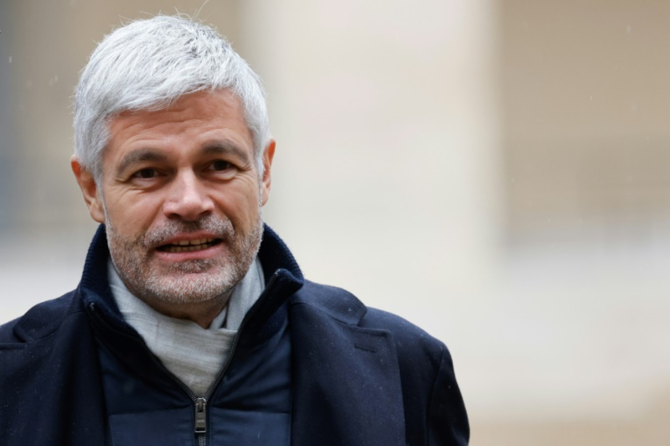 Le patron des députés Les Républicains Laurent Wauquiez, le 10 mars 2025 à Paris © Ludovic MARIN