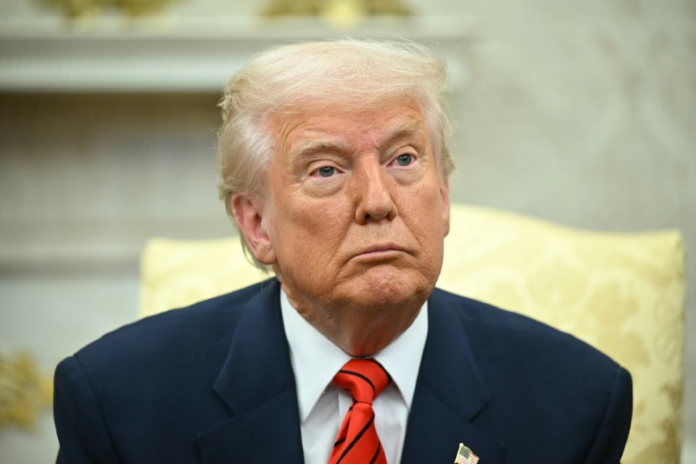 Le chef de la minorité démocrate au Sénat, Chuck Schumer, arrive au discours de Donald Trump devant le Congrès, au Capitole de Washington, le 4 mars 2025 © Alex WROBLEWSKI