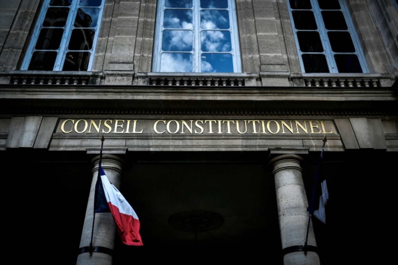 L'entrée du Conseil constitutionnel à Paris, le 23 janvier 2024 © STEPHANE DE SAKUTIN