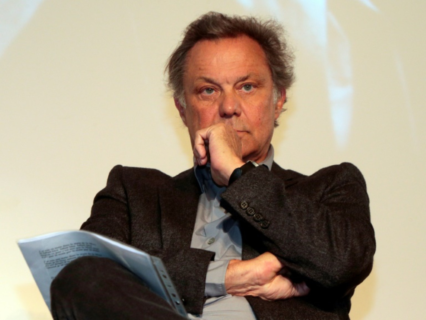 Philippe Caubère lors d'un hommage à Edmonde Charles-Roux à Paris le 18 mars 2016 © JACQUES DEMARTHON