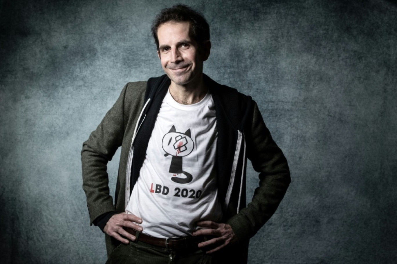 Le dessinateur de presse Julien Berjeaut, alias Jul, au 47e Festival international de la bande dessinée d'Angoulême, le 30 janvier 2020 © JOEL SAGET