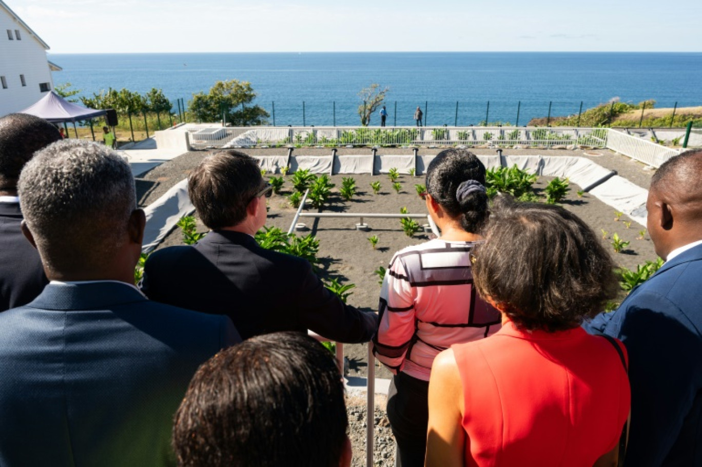 Inauguration de la station d'épuration de Vieux-Fort, en Guadeloupe, le 16 mars 2025, en présence de Manuel Valls, ministre des Outre-mer © Carla Bernhardt