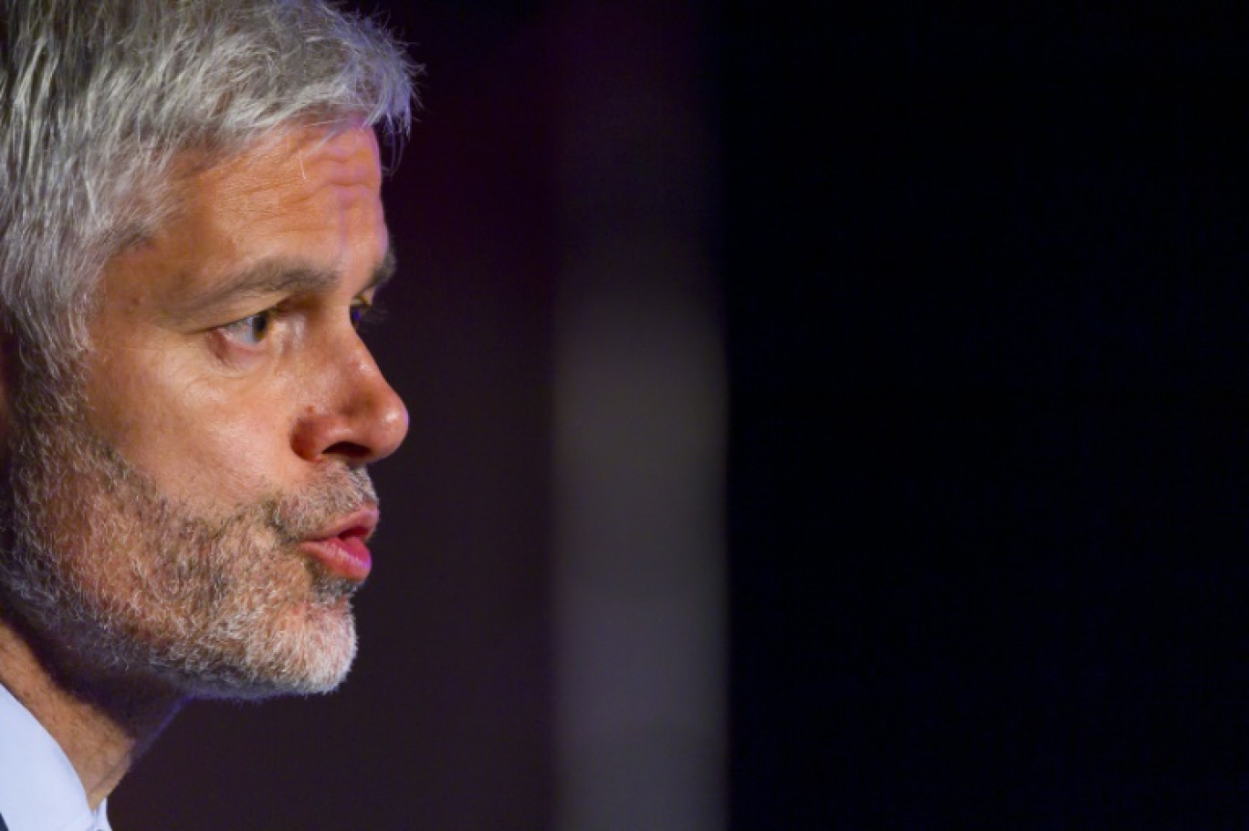 Laurent Wauquiez à Epinal, dans les Vosges, le 22 mars 2025 © Jean-Christophe VERHAEGEN