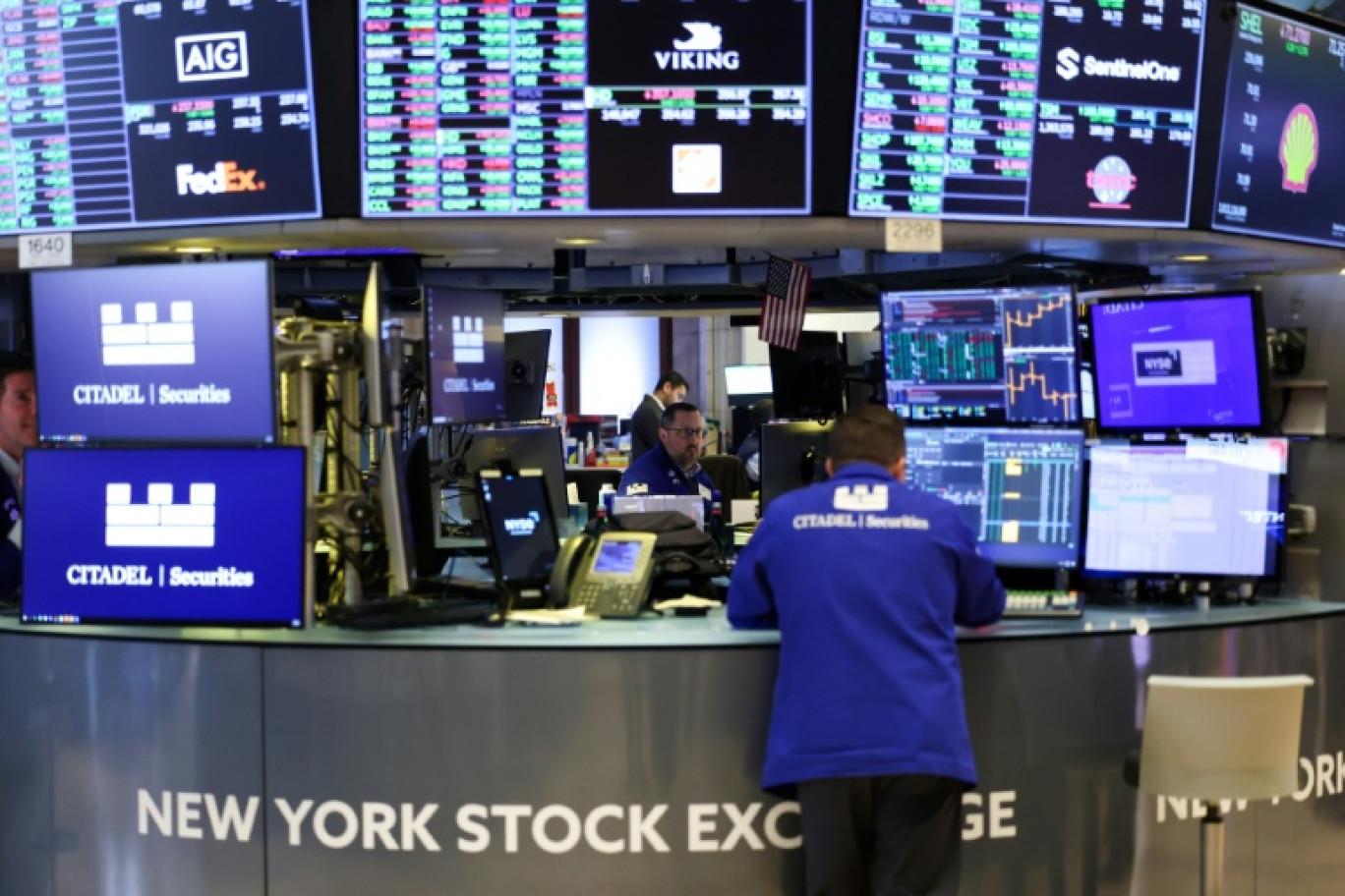 La Bourse de New York le 24 mars 2025 © CHARLY TRIBALLEAU