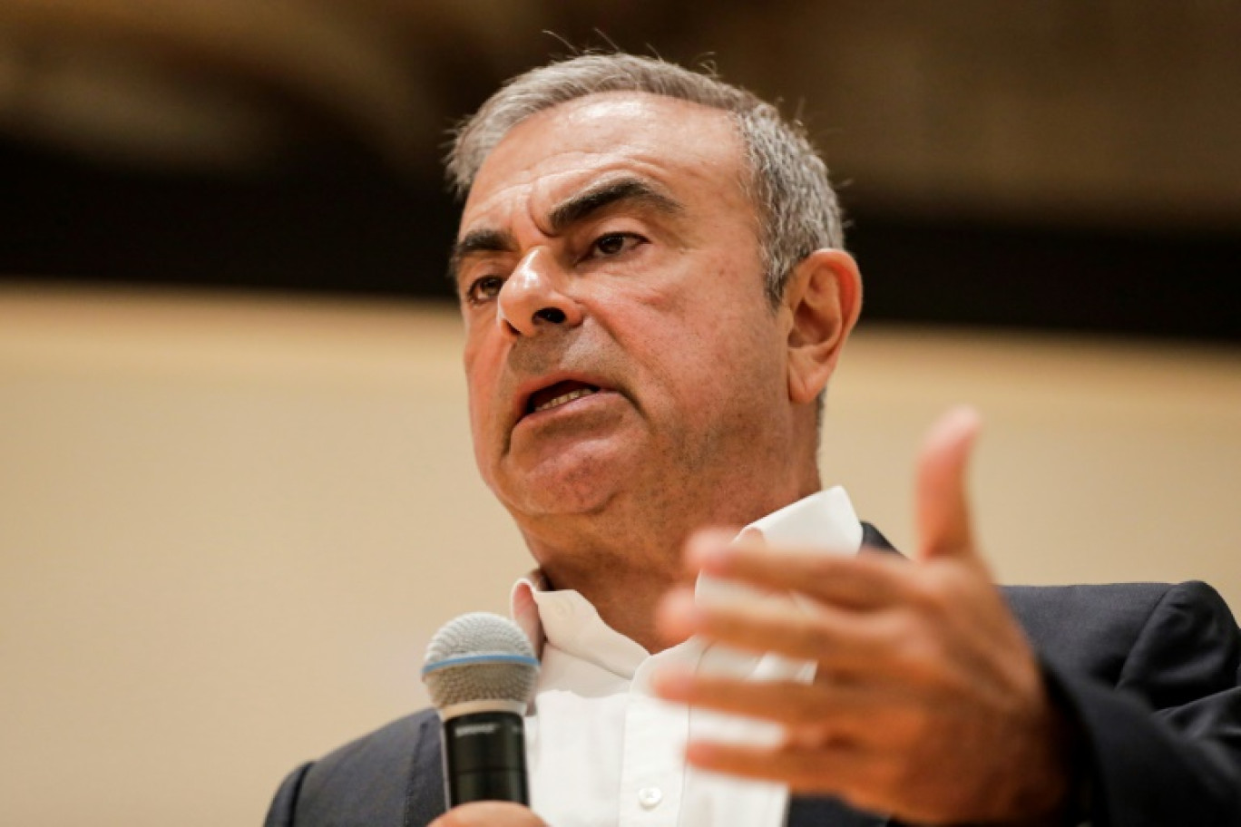 Carlos Ghosn, ex-patron de Renault-Nissan, le 29 septembre 2020 à Jounieh, au Liban © ANWAR AMRO