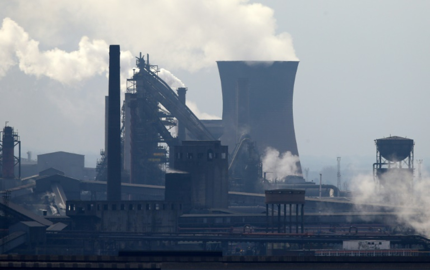 Le site de production d'acier de British Steel à Scunthorpe, dans le Lincolnshire, dans le nord-est de l'Angleterre le 22 février 2023. © Lindsey Parnaby