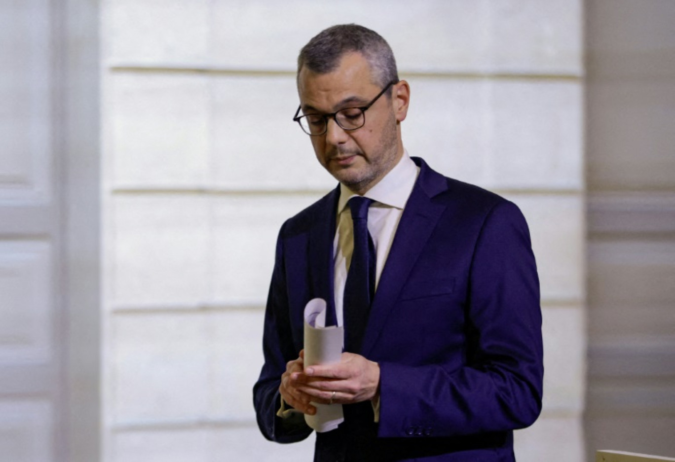 Le secrétaire général de l'Elysée, Alexis Kohler, le 23 décembre 2024 à l'Elysée, à Paris © Abdul Saboor