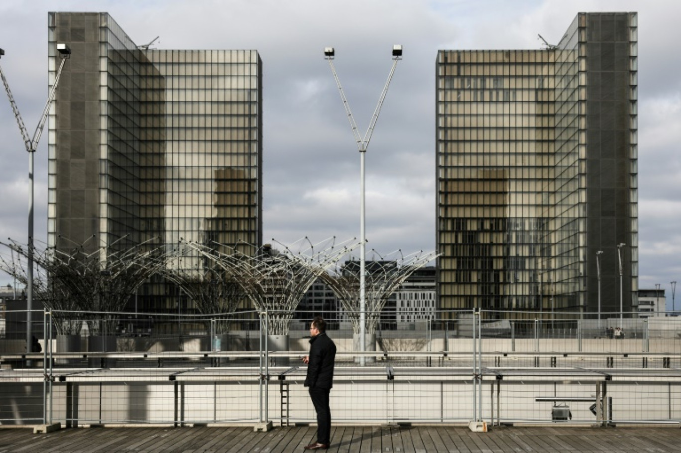 La Bibliothèque nationale de France sur le site François-Mitterrand, Paris, le 8 février 2025 © Thibaud MORITZ