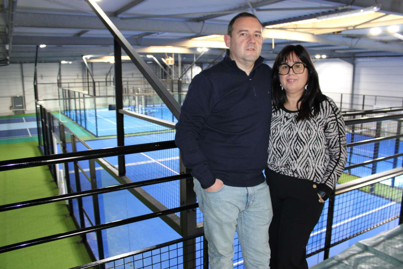 Nelson et Claudia Inacio ont ouvert le New Padel Club à Chambly, le 25 février.