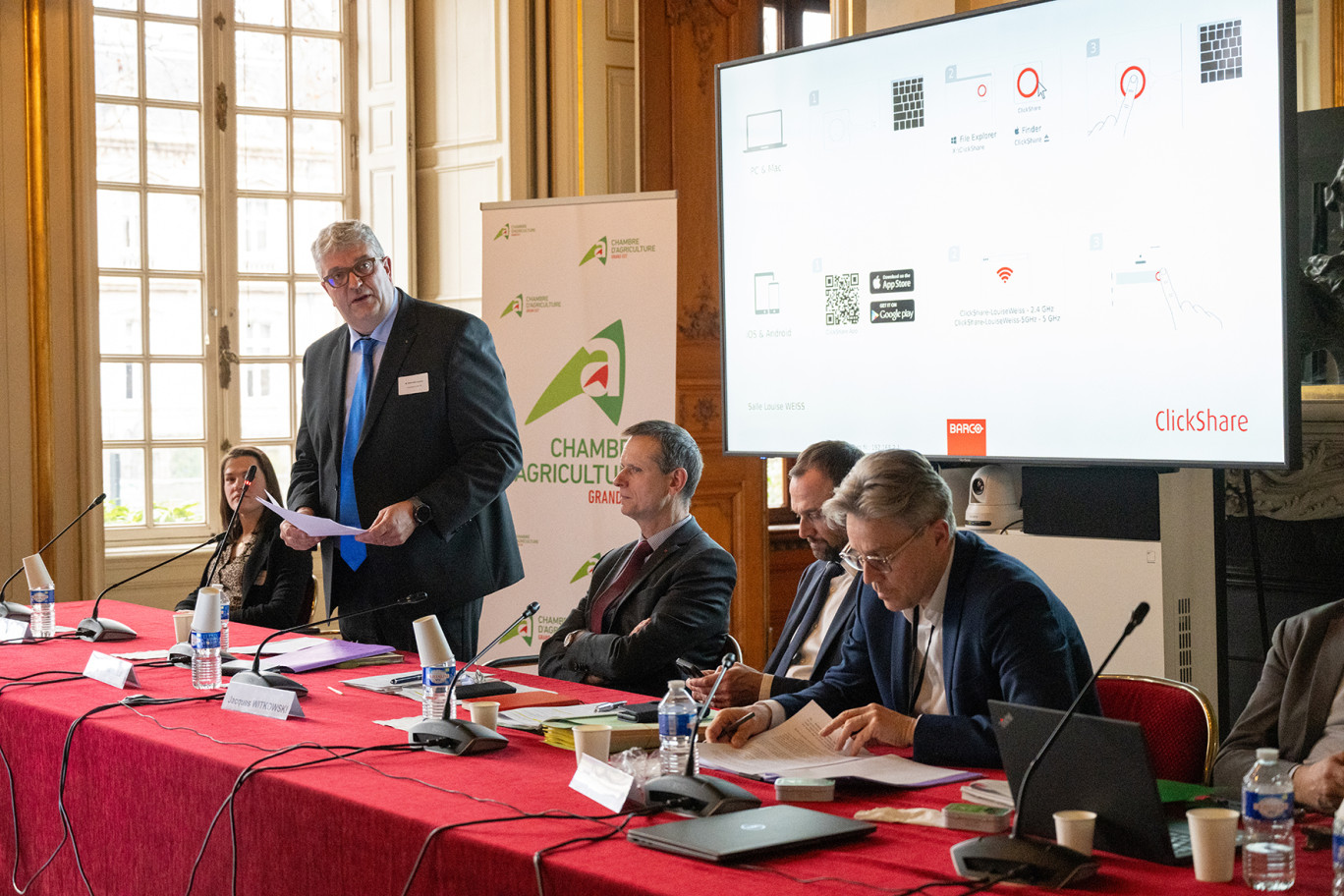 © Aline M Photo. Jérôme Mathieu, président de la Chambre d’agriculture des Vosges, vient d’être élu président de la Chambre d’agriculture Grand Est.