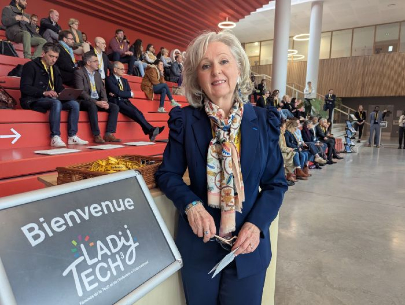 Marie-Hélène Juillard Randrian, vice-présidente de Dijon métropole en charge des start-ups, de la recherche et des transferts de technologie, se réjouit que le Ladyj.Tech accueille de plus en plus de partenaires et d’inscrits. © Aletheia Press / Nadège Hubert