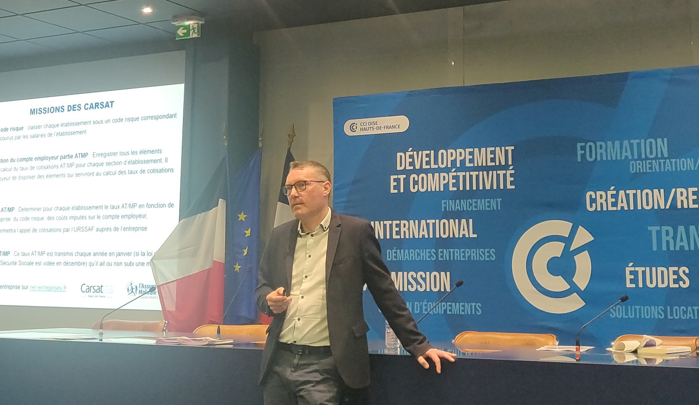 Stéphane Barlier de la Carsat a insisté sur la nécessité de s’engager dans une politique de prévention. © Aletheia Press / DLP