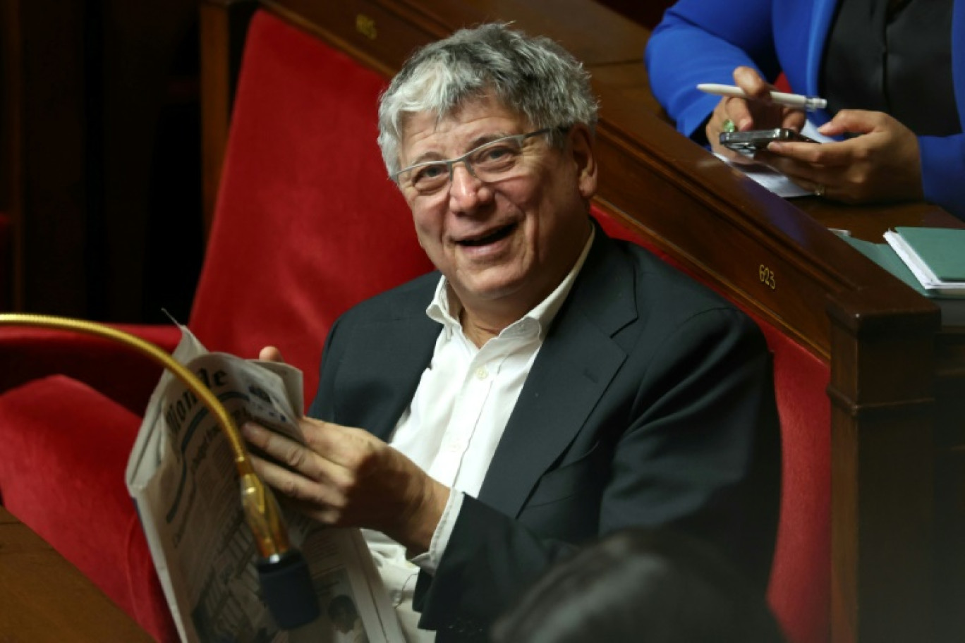 Le président de la commission des Finances de l'Assemblée nationale, Eric Coquerel (LFI), lors des questions au gouvernement le 4 février 2025 © ALAIN JOCARD