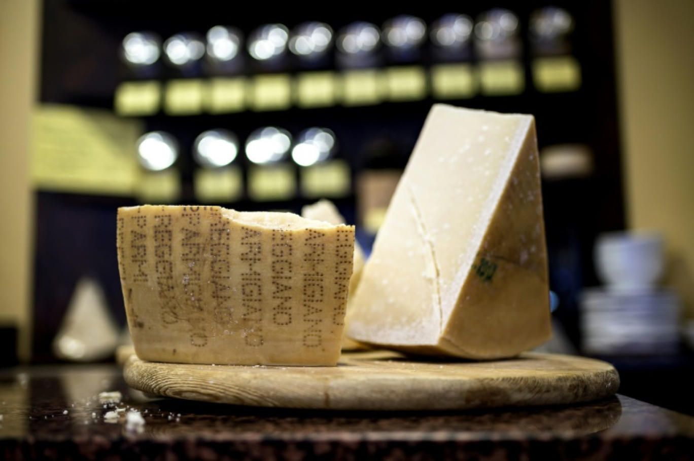 Parmesan le 18 octobre 2019 à Saluzzo, près de Turin. © MARCO BERTORELLO