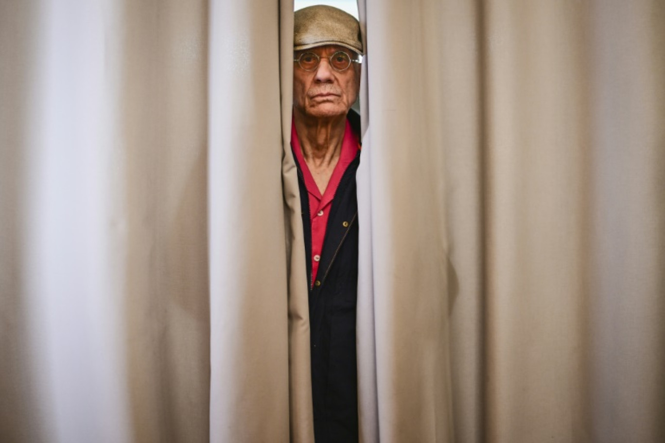 L'écrivain américain James Ellroy à Lyon, à l'occasion du festival Quais du Polar, le 5 avril 2025 © OLIVIER CHASSIGNOLE