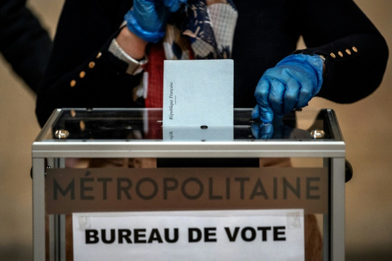 Premier tour des élections municipales à Lyon, le 15 mars 2020 © JEFF PACHOUD