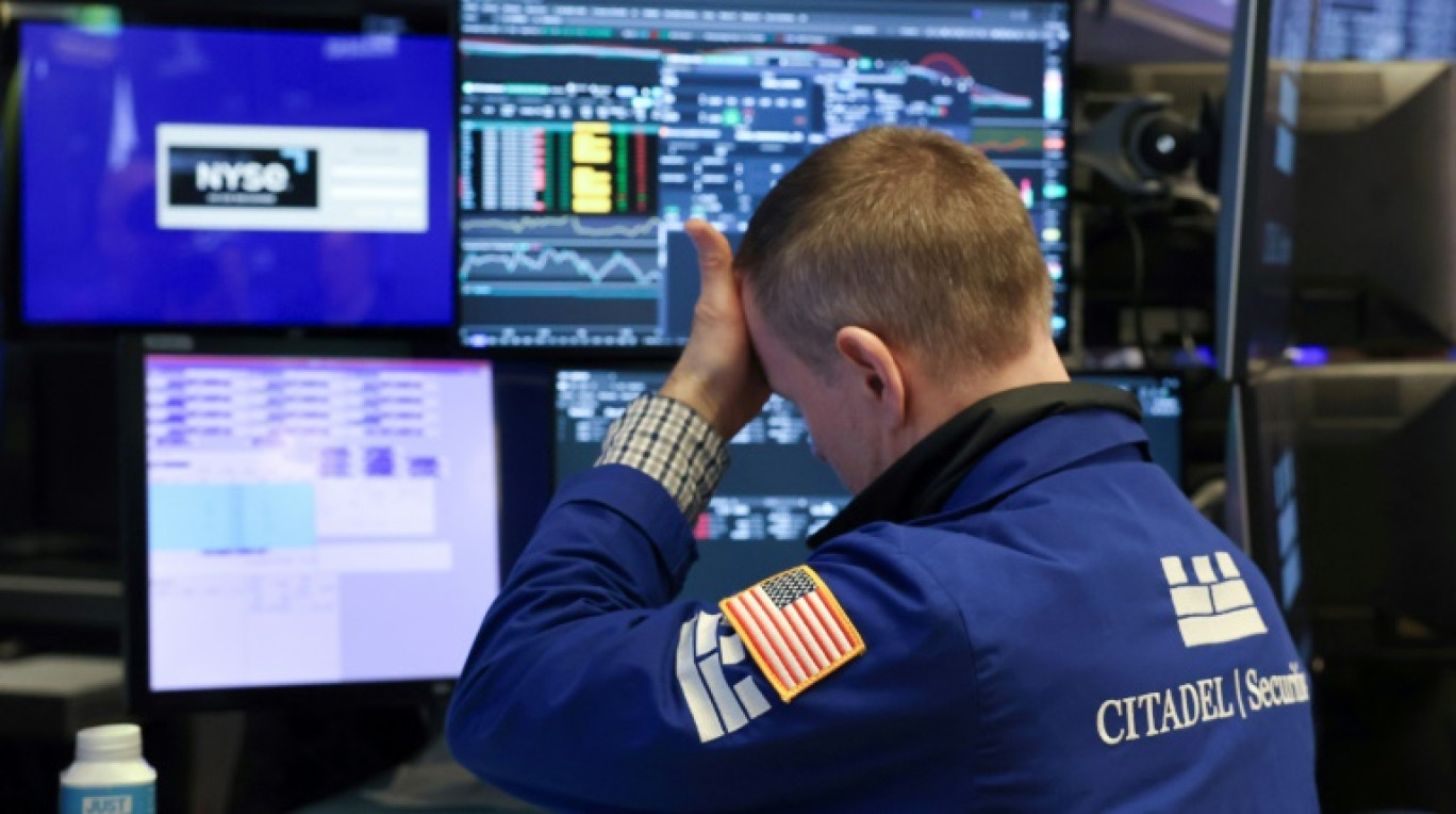 A la Bourse de New York, le 7 avril 2025 © TIMOTHY A. CLARY