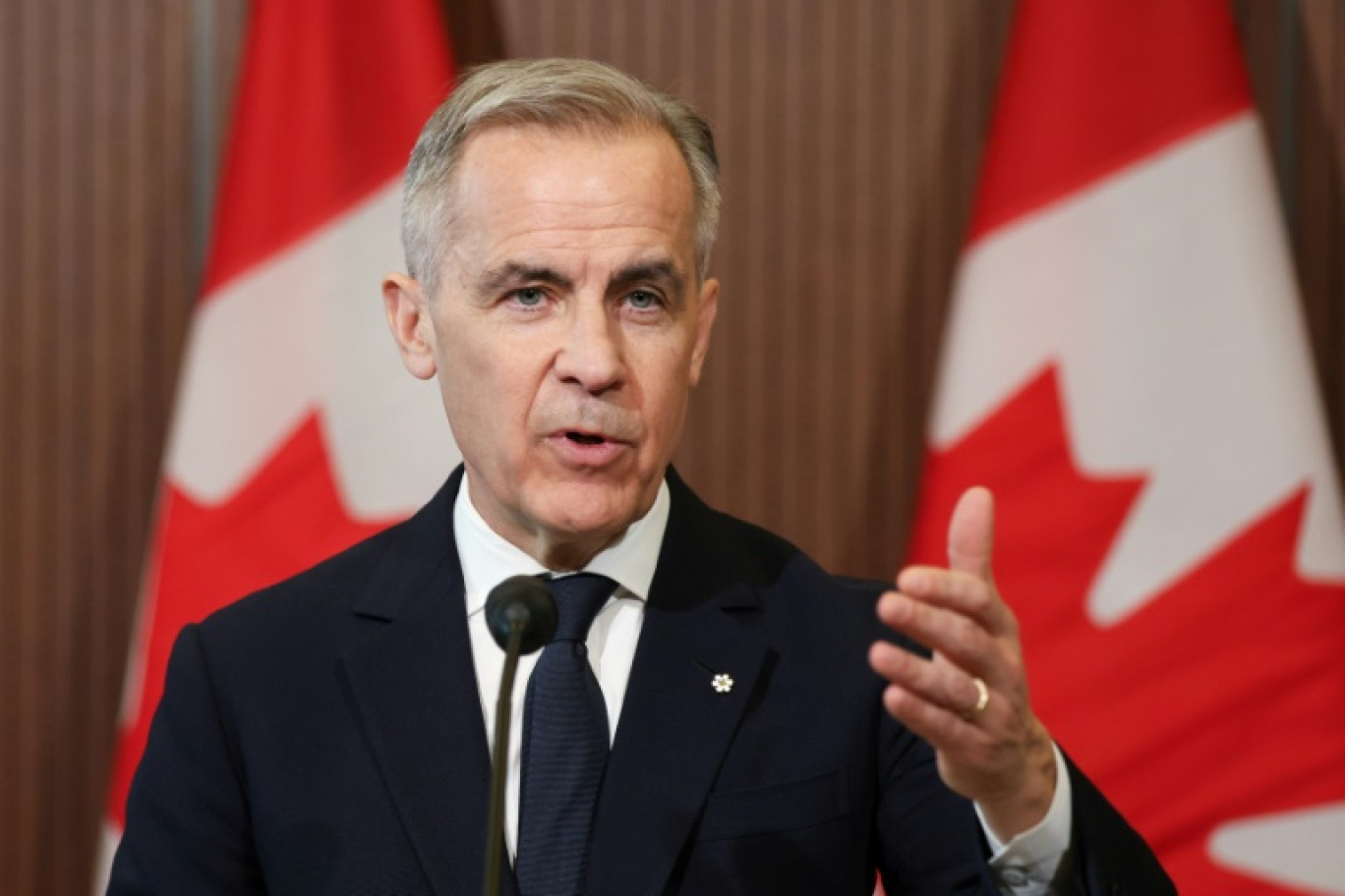 Canadian Prime Minister Mark Carney called US President Donald Trump's pause on global tariffs a 'welcome reprieve' © Dave Chan