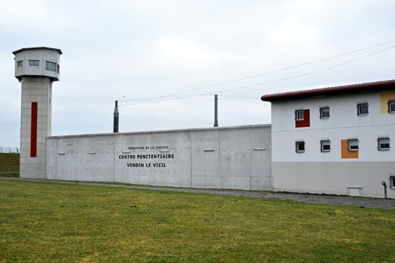 Vue générale de la prison de Vendin-le-Vieil, dans le Pas-de-Calais, le 10 avril 2025 © FRANCOIS NASCIMBENI