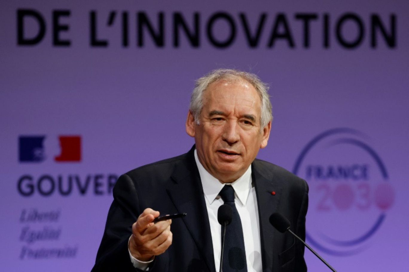 Le Premier ministre François Bayrou à Paris, le 10 avril 2025 © Ludovic MARIN
