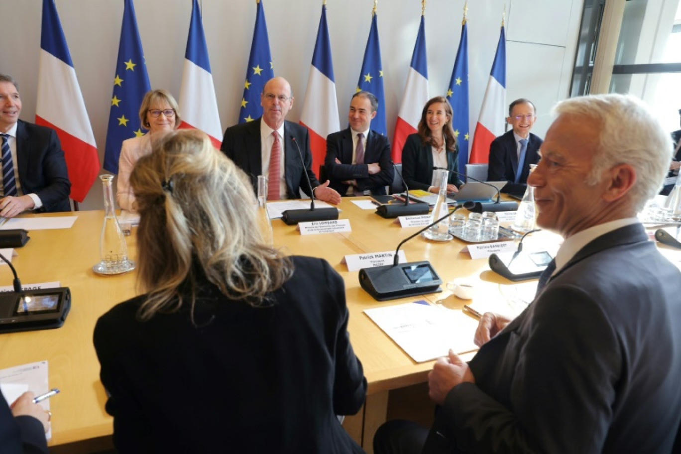 Première réunion à Bercy du "Conseil des entreprises" le 14 avril 2025 à Paris © Thomas SAMSON