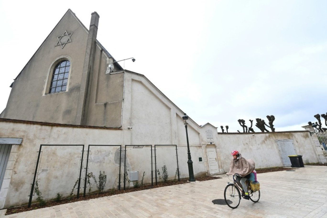 L'entrée d'une synagogue à Orléans, le 23 mars 2025 dans le Loiret © JEAN-FRANCOIS MONIER