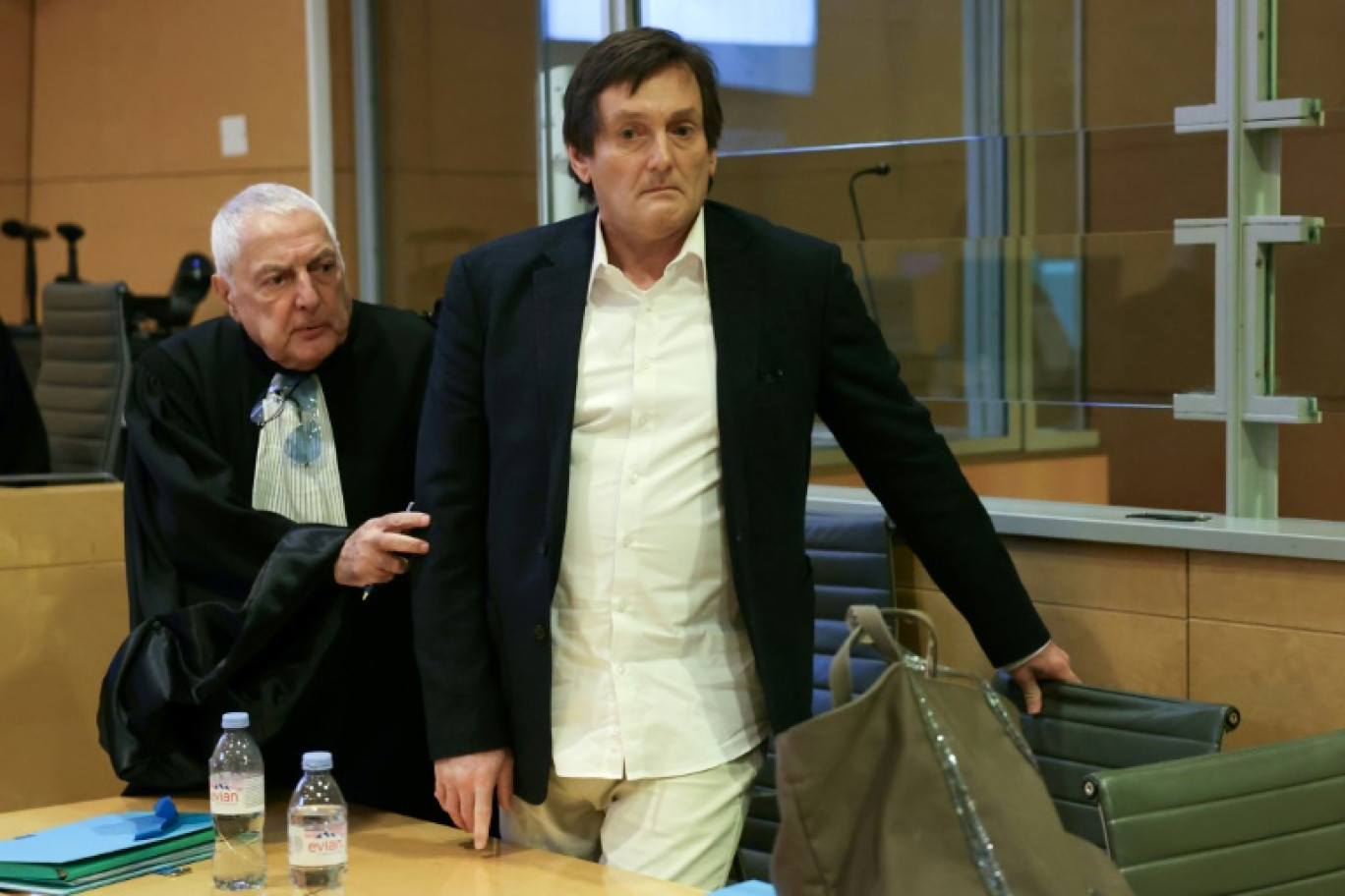 Pierre Palmade au tribunal de Melun (Seine-et-Marne) le 20 novembre 2024 © ALAIN JOCARD