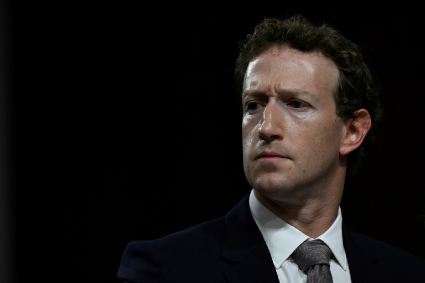 Mark Zuckerberg, le patron de Meta, au Congrès à Washington le 31 janvier 2024 © ANDREW CABALLERO-REYNOLDS
