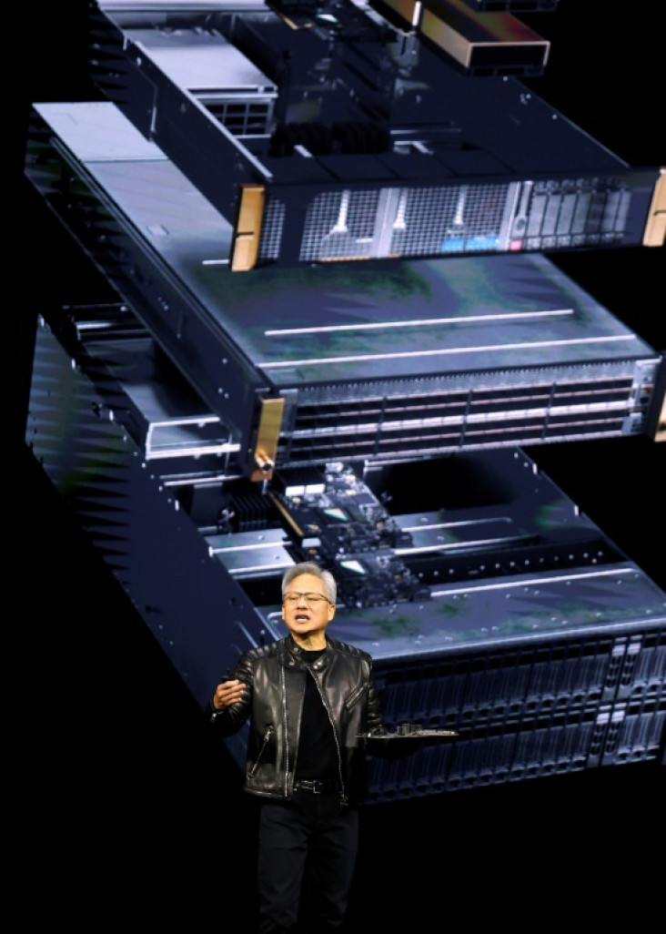 Le PDG de Nvidia, Jensen Huang, le 18 mars 2025 à San José en Californie. © JUSTIN SULLIVAN