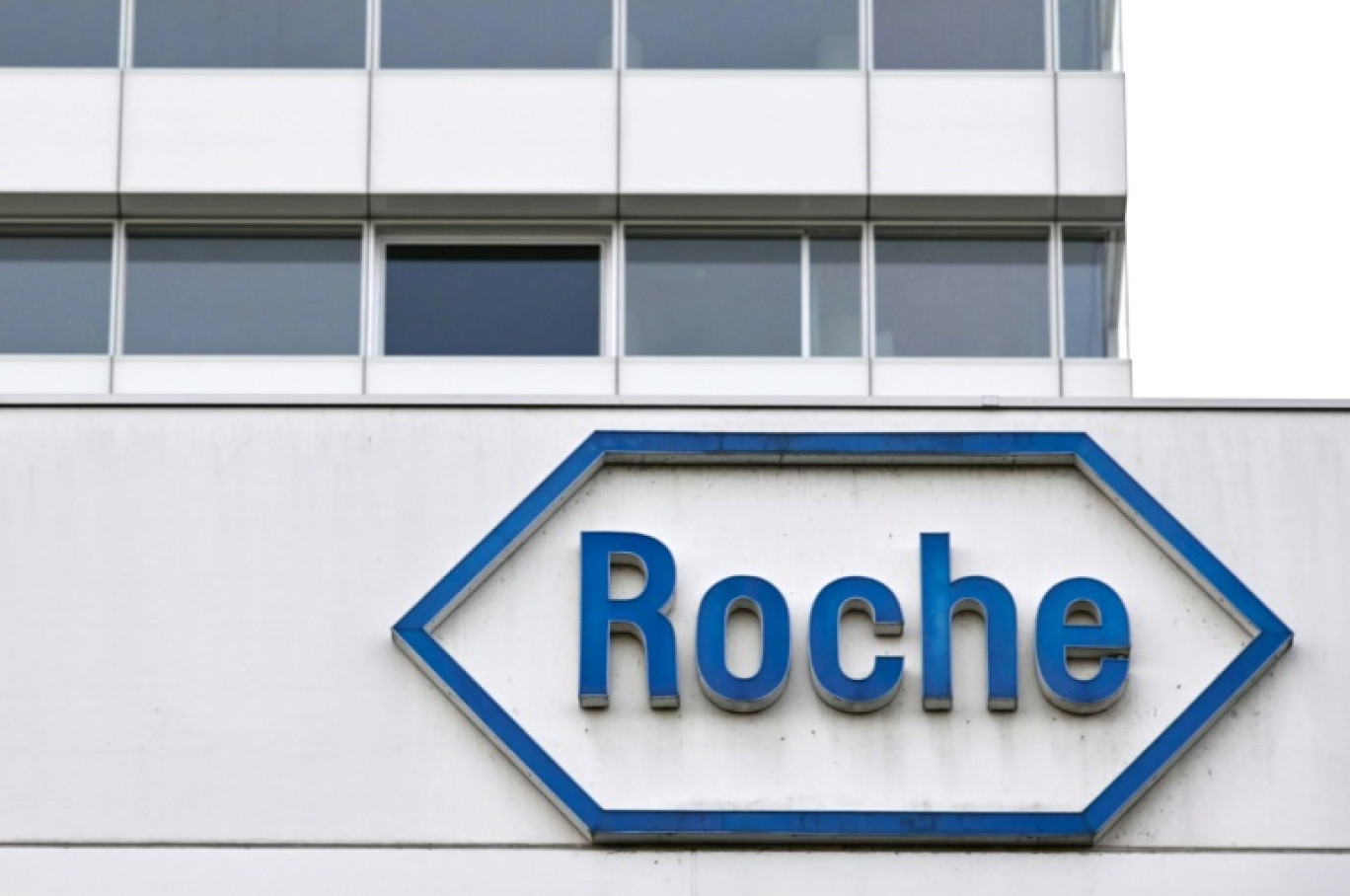 Siège du géant pharmaceutique suisse Roche à Bâle, le 28 septembre 2021 © SEBASTIEN BOZON