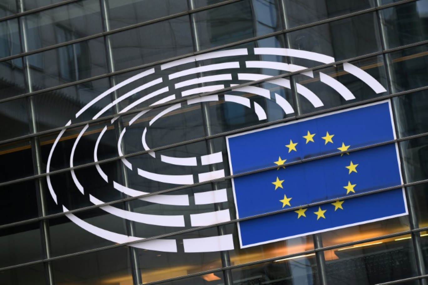 Le Parlement européen à Bruxelles, le 24 février 2025 © JOHN THYS