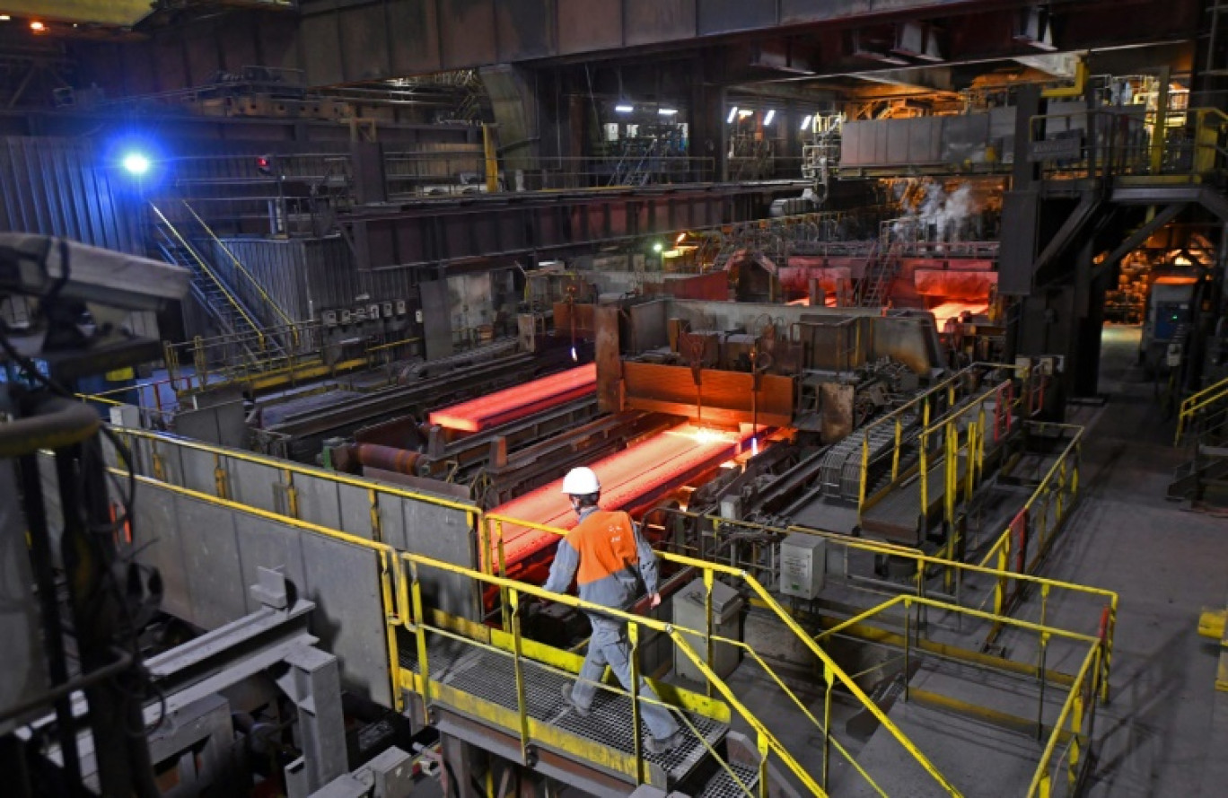 Sur le site d'ArcelorMittal à Dunkerque, le 11 février 2022 © FRANCOIS LO PRESTI