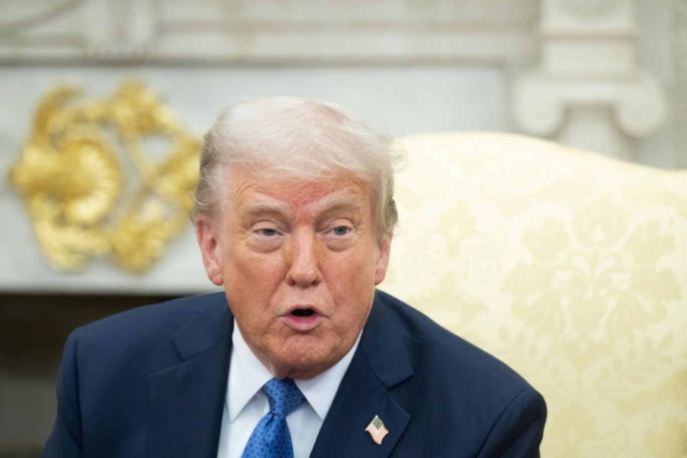 Donald Trump le 24 avril 2025 à la Maison Blanche © SAUL LOEB