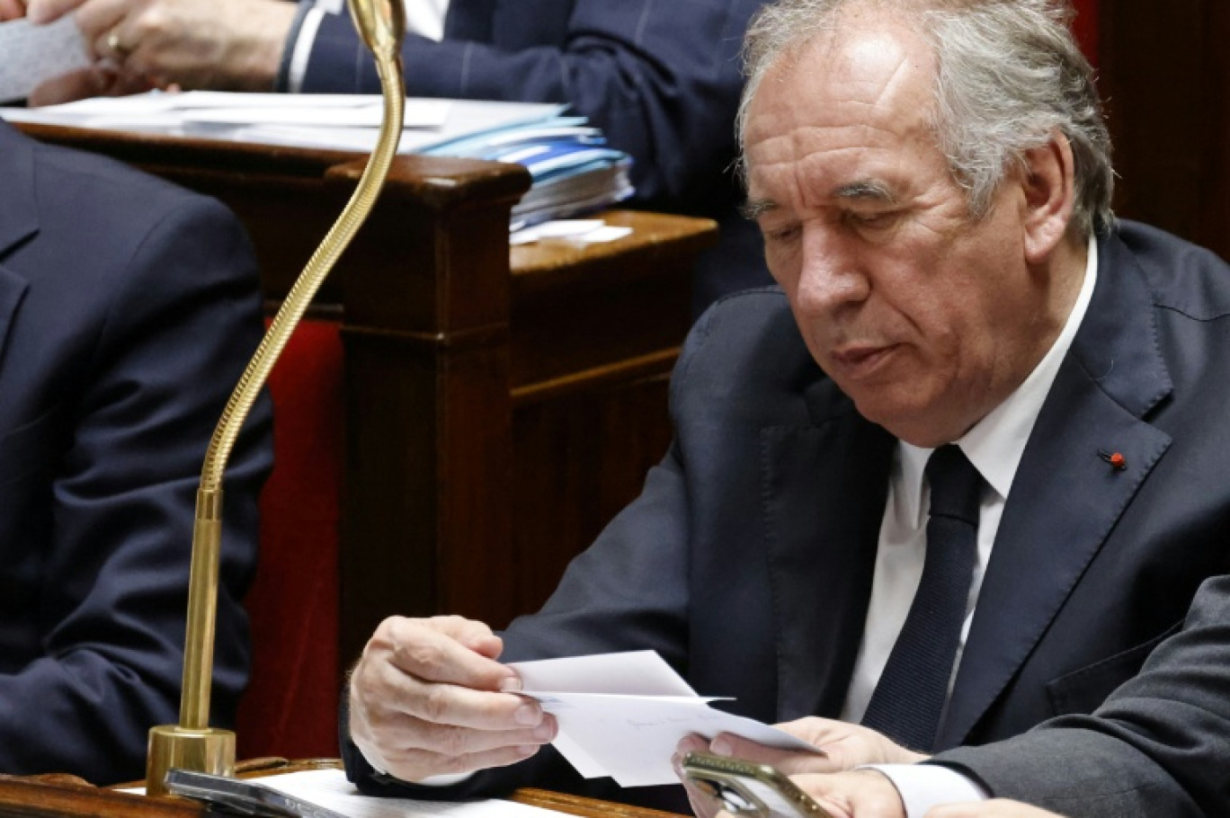 Le premier ministre François Bayrou à l'Assemblée Nationale, le 29 avril 2025 à Paris © Ludovic MARIN