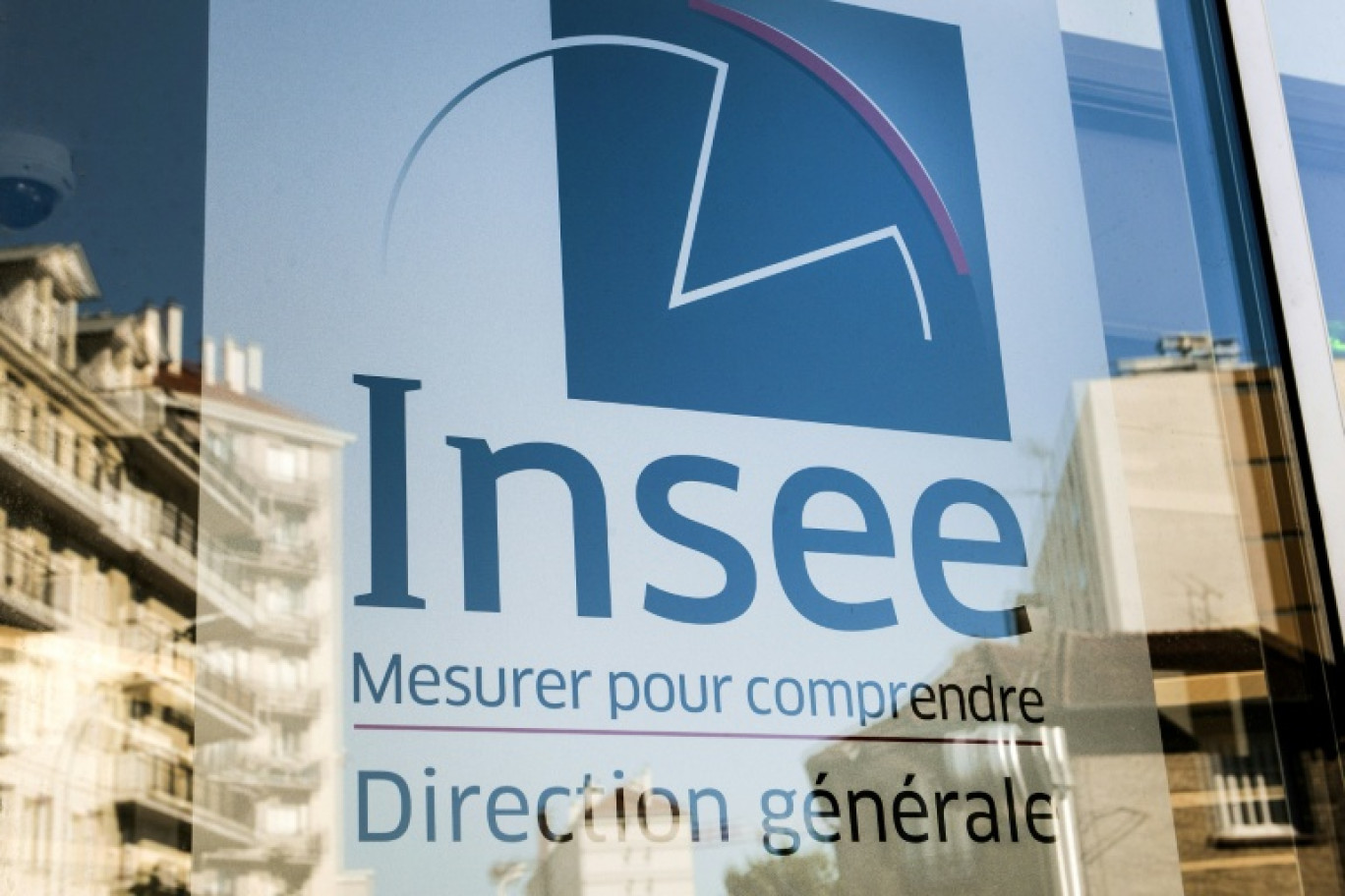 Le logo de l'Insee, le 14 juin 2019 à Montrouge (Hauts-de-Seine) © Aurore MESENGE