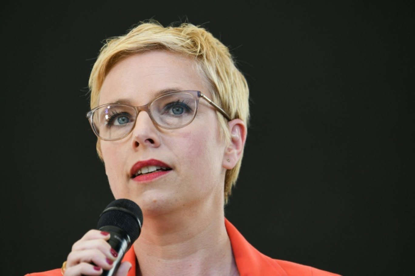 La députée de Seine-Saint-Denis Clémentine Autain s'est dite, mercredi 30 avril 2025, prête à être candidate pour représenter l'union de la gauche pour l'élection présidentielle de 2027 © ALAIN JOCARD
